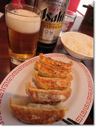 餃子定食　お好きなラーメンの代金＋230円　ビンビール(大ビン)